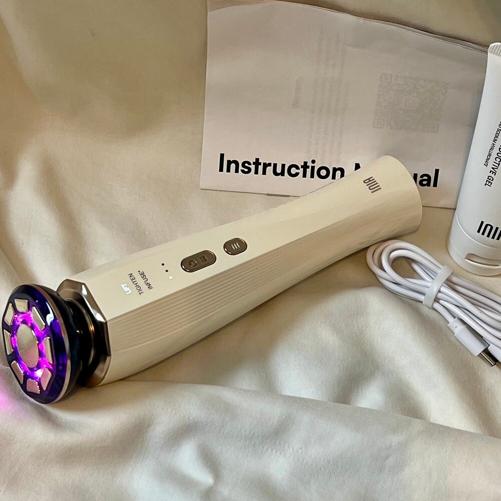 INIA FLARE 3-in-1 Red Light Microcurrent Facial Beauty Device + Gel - Picture 5 of 8